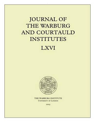 Journal of the Warburg and Courtauld Institutes: v. 66