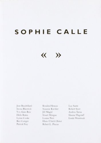 Imagen de archivo de Sophie Calle : The Reader a la venta por Marcus Campbell Art Books