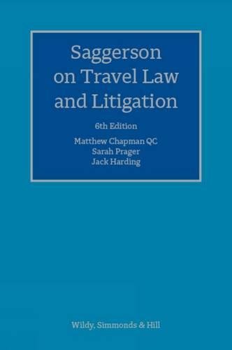 Stock image for Saggerson on Travel Law and Litigation for sale by Phatpocket Limited
