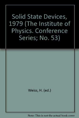 9780854981441: Solid State Devices 1979: Conference Papers (Solid State Devices: Conference Papers)