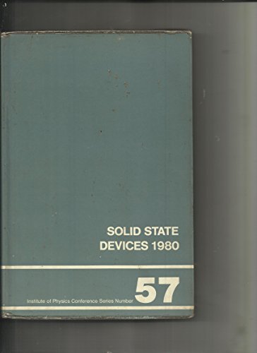 9780854981489: Solid State Devices, 1980 (Conference Series / Institute of Physics,)