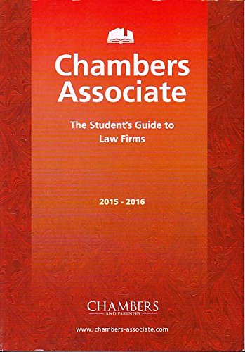 Beispielbild fr Chambers Associate the Student's Guide to Law Firms 2015-2016 zum Verkauf von ThriftBooks-Dallas