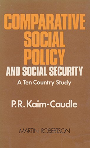 Stock image for Comparative Social Policy and Social Security: A Ten-Country Study for sale by Kennys Bookstore