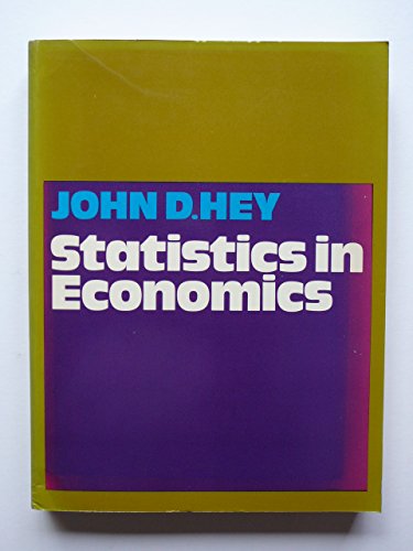 Beispielbild fr Statistics in Economics zum Verkauf von NEPO UG