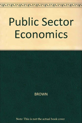 Imagen de archivo de Public Sector Economics a la venta por Anybook.com