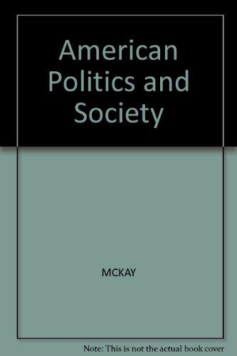 Stock image for American politics and society for sale by PAPER CAVALIER US