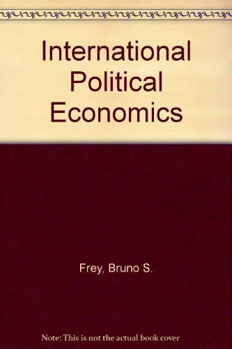 Beispielbild fr International Political Economics zum Verkauf von Better World Books