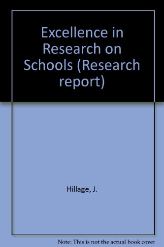Stock image for Excellence in Research on Schools for sale by PsychoBabel & Skoob Books