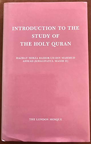 Beispielbild fr Introduction to the Study of the Holy Quran zum Verkauf von Carlson Turner Books