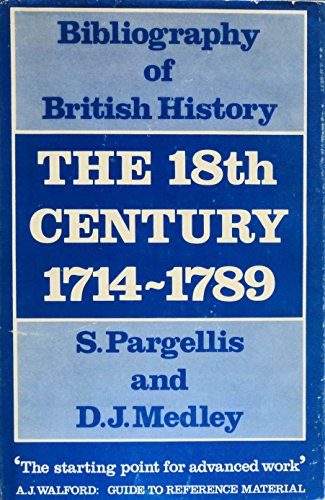 Beispielbild fr Bibliography of British History, the Eighteenth Century, 1714-1789 zum Verkauf von The London Bookworm