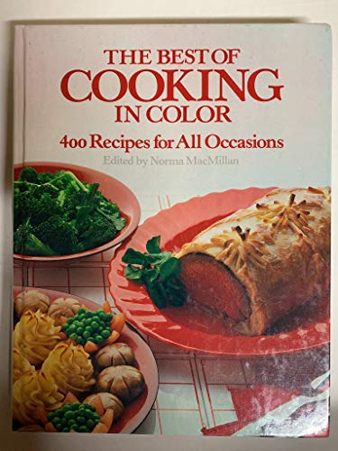 Beispielbild fr Best of Cooking In Color Recipes zum Verkauf von SecondSale