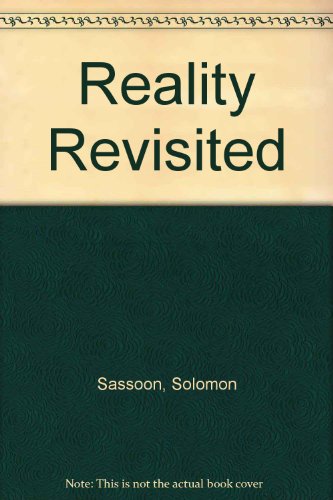 Beispielbild fr Reality Revisited Sassoon, Solomon zum Verkauf von Langdon eTraders