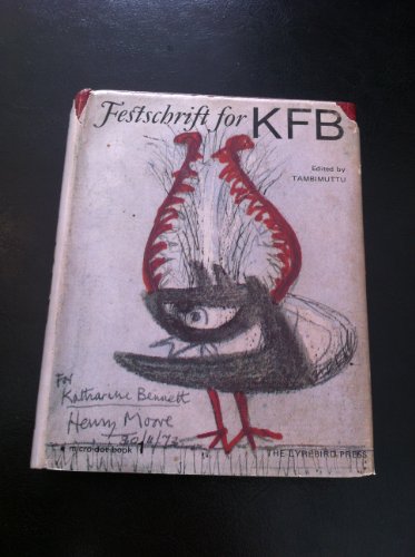 Beispielbild fr FESTSCHRIFT FOR KATHARINE FALLEY BENNETT (KFB) zum Verkauf von Alkahest Books