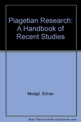 Stock image for Piagetian Research: A Handbook of Recent Studies for sale by G. & J. CHESTERS