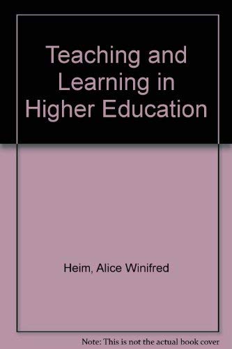 Stock image for Teaching & Learning in Higher Education for sale by Better World Books: West