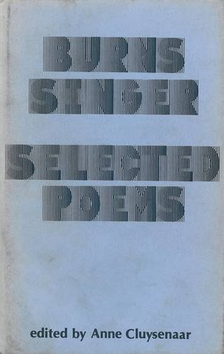 9780856351778: Selected poems [of] Burns Singer