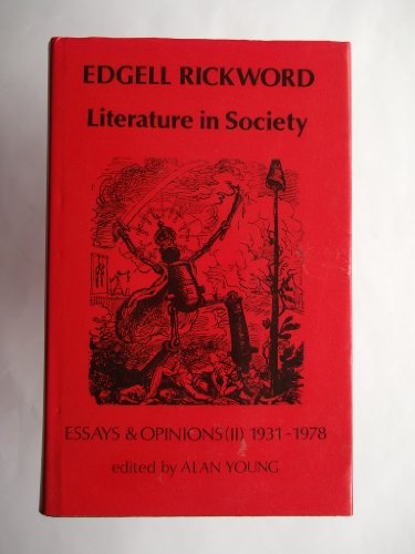 Stock image for Literature in Society: Essays & Opinions (II), 1931-1978 for sale by ThriftBooks-Dallas