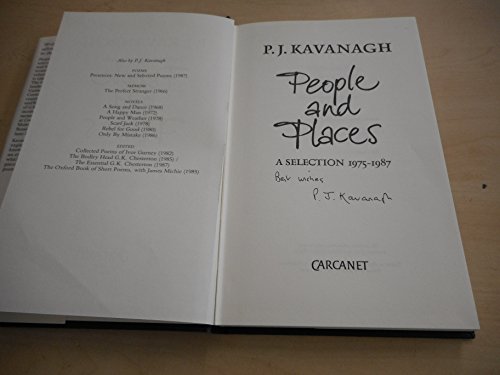 Imagen de archivo de People and Places: A Selection 1975-1987 a la venta por WorldofBooks