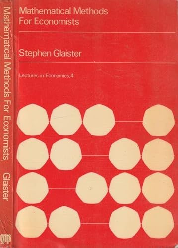 Stock image for Mathematical Methods for Economists for sale by Sell Books