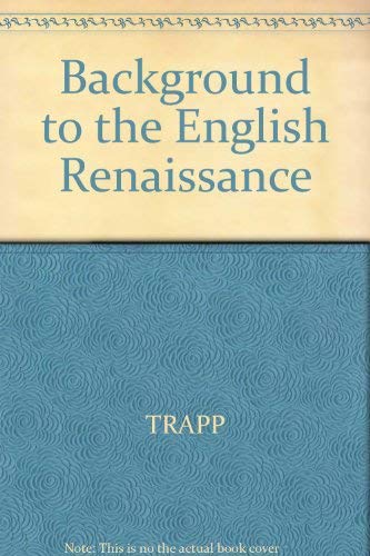 Imagen de stock para Background to the English Renaissance
