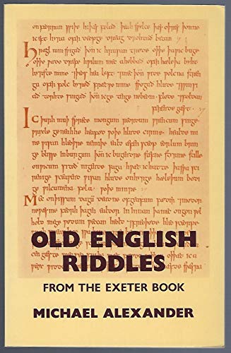 Stock image for Old English Riddles: From the Exeter Book for sale by Anybook.com