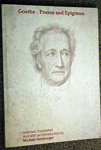 Stock image for Goethe, Poems and Epigrams for sale by HPB-Red