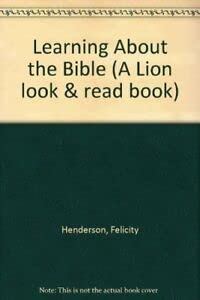 Imagen de archivo de Learning about the Bible a la venta por Better World Books