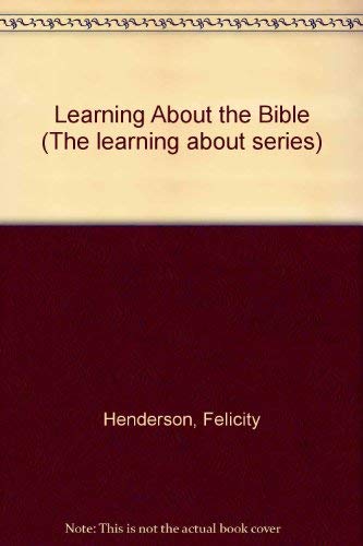 Imagen de stock para Learning About the Bible (The 