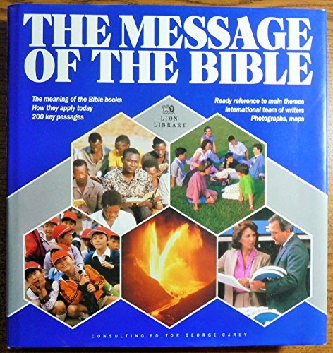 Imagen de archivo de The Message of the Bible a la venta por Better World Books