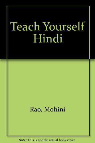 Stock image for Teach Yourself Hindi Rao, Mohini for sale by Re-Read Ltd