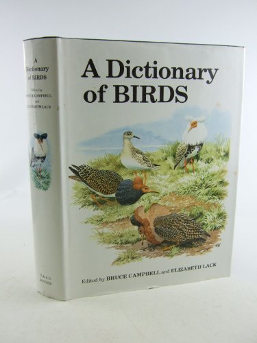 Stock image for A Dictionary of Birds. for sale by Peter Rhodes