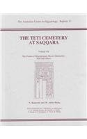 Stock image for The Teti Cemetery at Saqqara: Volume 7 - Tombs of Shepsipuptah, Mereri (Merinebti), Hefi and Others (ACE Reports) for sale by Books From California