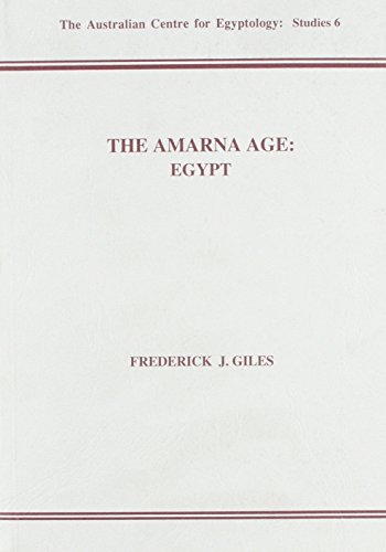 Beispielbild fr The Amarna Age: Egypt (ACE Studies) zum Verkauf von Avol's Books LLC