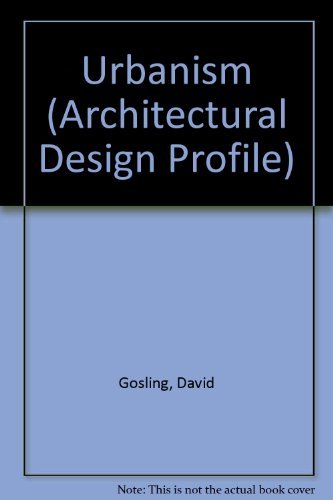 Beispielbild fr Urbanism: No. 51 (Architectural Design Profile S.) zum Verkauf von Cambridge Rare Books