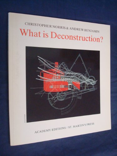 Beispielbild fr What Is Deconstruction? zum Verkauf von Better World Books