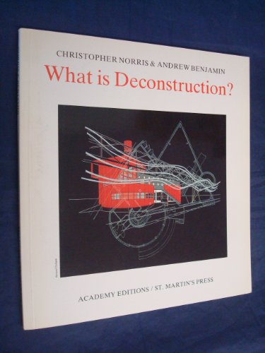 Stock image for What Is Deconstruction? for sale by Better World Books Ltd