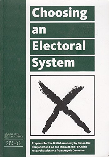 Immagine dell'editore per Choosing an Electoral System [Paperback] Simon Hix, et.al venduto da Hay-on-Wye Booksellers