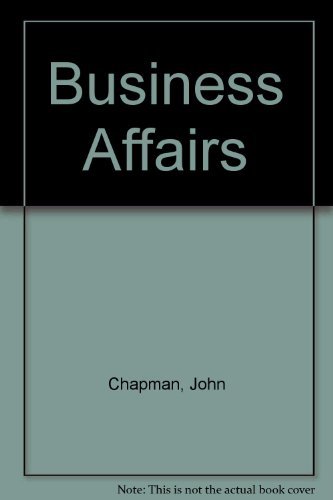 Stock image for Business Affairs for sale by Better World Books Ltd