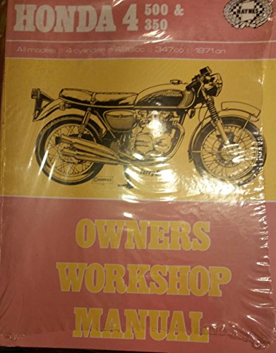 Imagen de archivo de Honda 4, 500 &amp; 350 Owners Workshop Manual . a la venta por Blackwell's