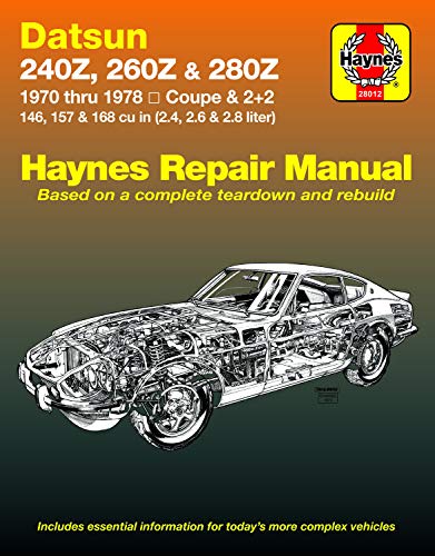 Beispielbild fr Datsun 240Z (70-73), 260Z (74-75) & 280Z (76-78) Haynes Repair Manual (Haynes Repair Manuals) zum Verkauf von Russell Books