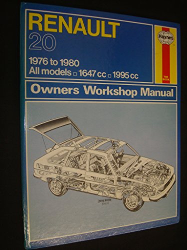 Stock image for Renault 20 1976 to 1980. All Models 1647cc, 1995cc for sale by J J Basset Books, bassettbooks, bookfarm.co.uk