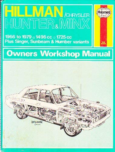 Stock image for Hillman/Chrysler Hunter and Minx Owners Workshop Manual for sale by Reuseabook
