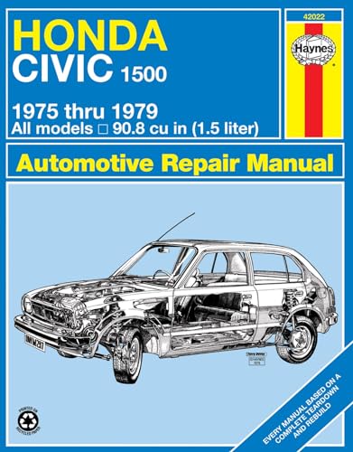 Beispielbild fr Honda Civic 1500, 1975 Thru 1979 zum Verkauf von Better World Books