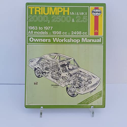 Beispielbild fr Triumph 2000, 2500 and 2.5 PI Mk.I and Mk.II Owner's Workshop Manual zum Verkauf von GF Books, Inc.