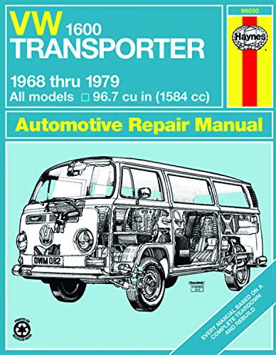 Imagen de archivo de VW Transporter 1600, 1968 to 1979, All Models, 1584 cc (96.7 cu in) Owners Workshop Manual a la venta por Ryde Bookshop Ltd