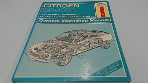 Stock image for Citroen GS and GSA 1971-83 Owner's Workshop Manual for sale by WorldofBooks