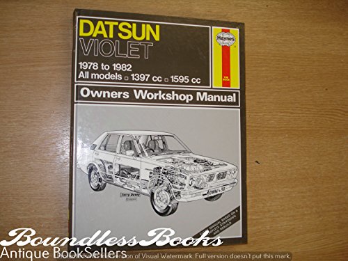 Stock image for Datsun Violet Owner's Workshop Manual, 1978-82 (Service & repair manuals) for sale by WorldofBooks