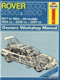 Imagen de archivo de Rover 2000, 2300 and 2600 1977-84 Owner's Workshop Manual a la venta por WorldofBooks