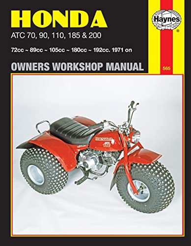 Honda ATC 70, 90, 110, 185 & 200, 1971 on (Owners Workshop Manual) (Haynes Repair Manuals) (9780856968556) by Haynes