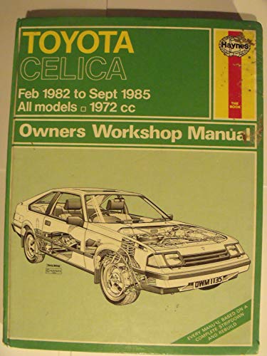 Toyota Celica Automotive Repair Manual. 1982 Thru 1985. All Models 144.4 Cu in (2.4 Liter ).